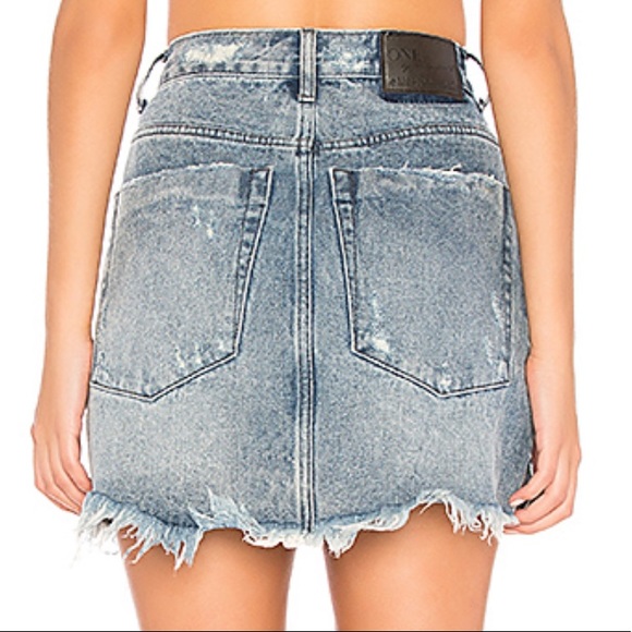 One Teaspoon 2020  denim Mini Skirt in Rocky 27 - Picture 4 of 5